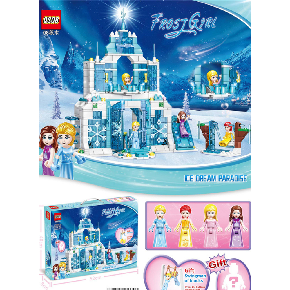 لگو کاخ یخی دخترانه 708 قطعه مدل Frost Girl
